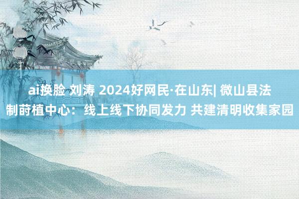 ai换脸 刘涛 2024好网民·在山东| 微山县法制莳植中心：线上线下协同发力 共建清明收集家园