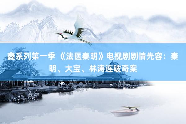 鑫系列第一季 《法医秦明》电视剧剧情先容：秦明、大宝、林涛连破奇案